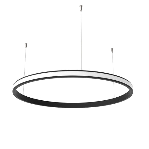 ORIO BLACK ALUMINUM PROFILE WITH OPAL PC DIFFUSER OUTWARD Φ1200 P30T1200