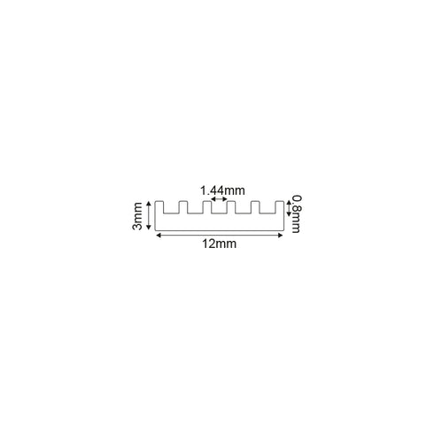 ΠΡΟΦΙΛ ΑΛΟΥΜΙΝΙΟΥ SIM FOR THERMAL MANAGEMENT 2m/pc P42AU