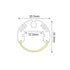 CIRC ALUMINUM PROFILE P8N WITH OPAL DIFFUSER 2m/pc P8N