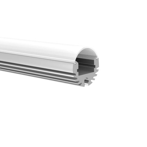 CIRC ALUMINUM PROFILE P8N WITH OPAL DIFFUSER 2m/pc P8N