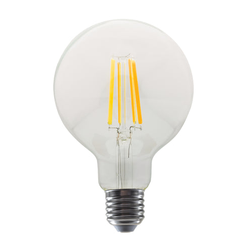 LED FILAMENT E27 STEP-DIM G95 10W 2700K 230V AC 1220LM RA80