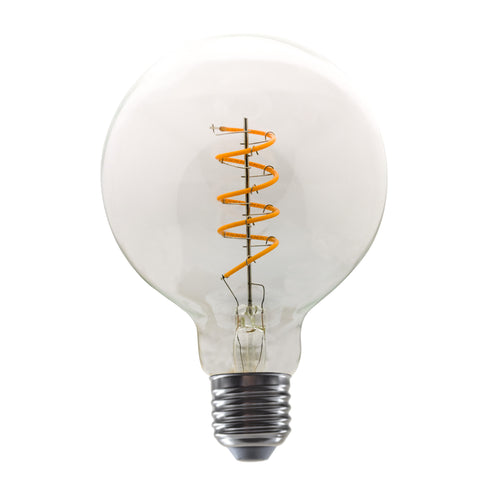 LED FILAMENT E27 DIM G95 SPIRAL 4W 1800K 230V AC 300LM RA80