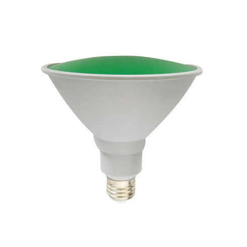 PAR38 LED IP65 15W 1150Lm GREEN 110° 42V AC Ra80 PAR3815GR42