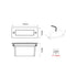 LED STEP LUMINAIRE 110X44 R 2W 6000K 100Lm 230V IP54 RA80 PAS260RP