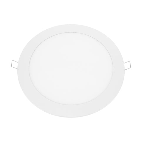 LED SLIM PANEL WHITE ROUND REC. 24W 6500K 2300Lm Φ298 230V AC Ra80 PLATO2465RW