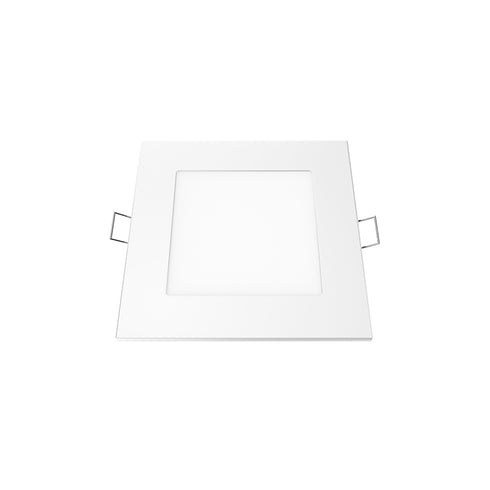 LED SLIM PANEL WHITE SQUARE REC. 6W 3000K 450Lm 118mm 230V AC Ra80 PLATO630SW