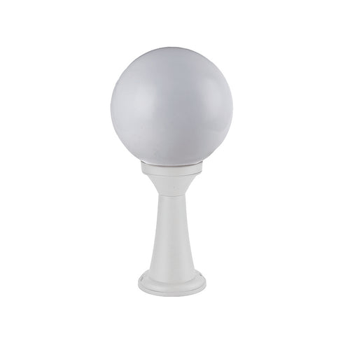 PLASTIC FLOOR GARDEN WHITE LUMINAIRE 41CM Φ200 E27 IP44 PLGM3W