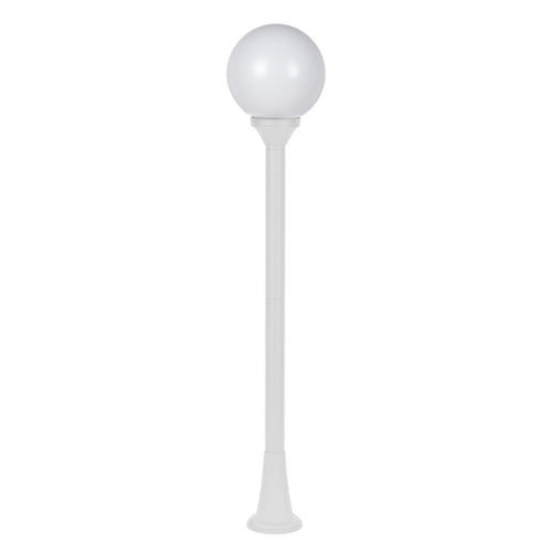 PLASTIC FLOOR GARDEN WHITE LUMINAIRE 100CM Φ200 E27 IP44 PLGM5W