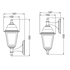 4S PLASTIC WALL GARDEN WHITE LUMINAIRE E27 IP44 PLGP1W