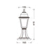 4S PLASTIC FLOOR GARDEN WHITE LUMINAIRE 40,5CM E27 IP44 PLGP3W