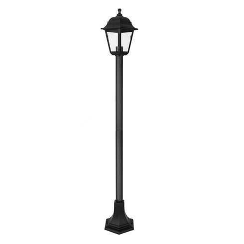 4S PLASTIC FLOOR GARDEN BLACK LUMINAIRE 100CM E27 IP44 PLGP5B