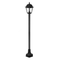 4S PLASTIC FLOOR GARDEN BLACK LUMINAIRE 100CM E27 IP44 PLGP5B