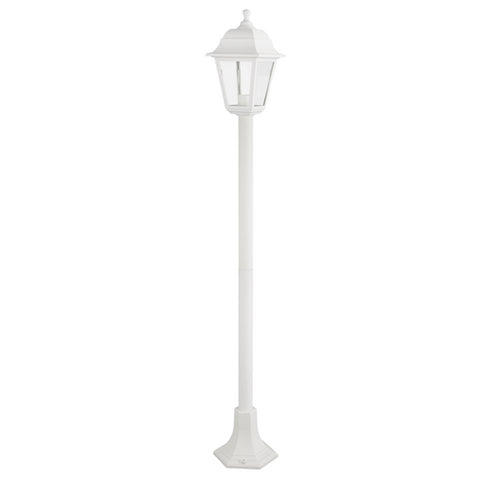 4S PLASTIC FLOOR GARDEN WHITE LUMINAIRE 100CM E27 IP44 PLGP5W