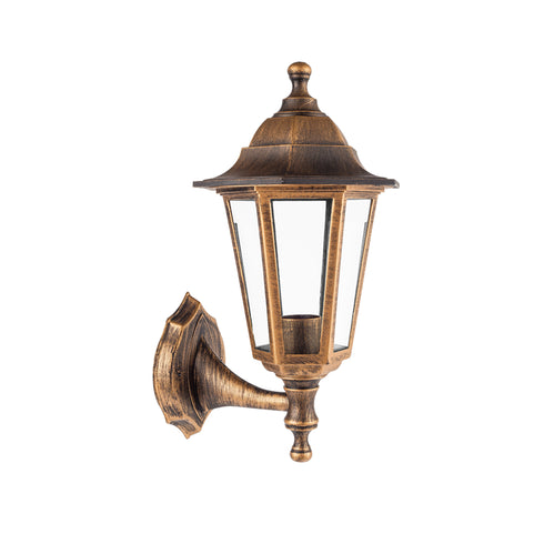 6S PLASTIC WALL GARDEN RUST LUMINAIRE E27 IP44 PLGQ1R