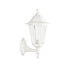 6S PLASTIC WALL GARDEN WHITE LUMINAIRE E27 IP44 PLGQ1W