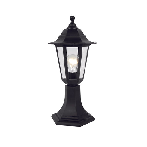 6S PLASTIC FLOOR GARDEN BLACK LUMINAIRE 41CM E27 IP44 PLGQ3B
