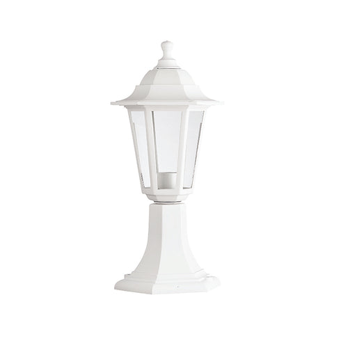 6S PLASTIC FLOOR GARDEN WHITE LUMINAIRE 41CM E27 IP44 PLGQ3W