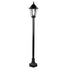 6S PLASTIC FLOOR GARDEN BLACK LUMINAIRE 100CM E27 IP44 PLGQ5B