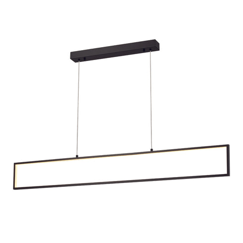 ^PENDANT F/S LED 32W 3000K 2600LM AELIA BLACK MET/CO IP20 120X6XH150CM