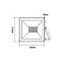 WHITE LED SMD FLOOD LUMINAIRE IP66 100W 3000K 8100Lm 230V RA80 Q10030W