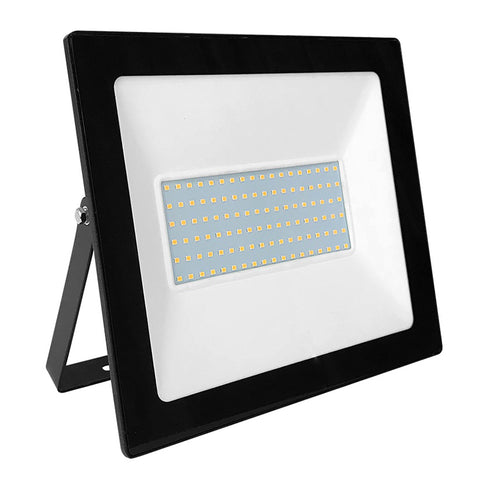 BLACK LED SMD FLOOD LUMINAIRE IP66 100W RGBW 230V Q100RGBW