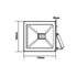 BLACK LED SMD FLOOD LUMINAIRE IP66 10W 4000K 850Lm 12-24V DC RA80 Q1040DC