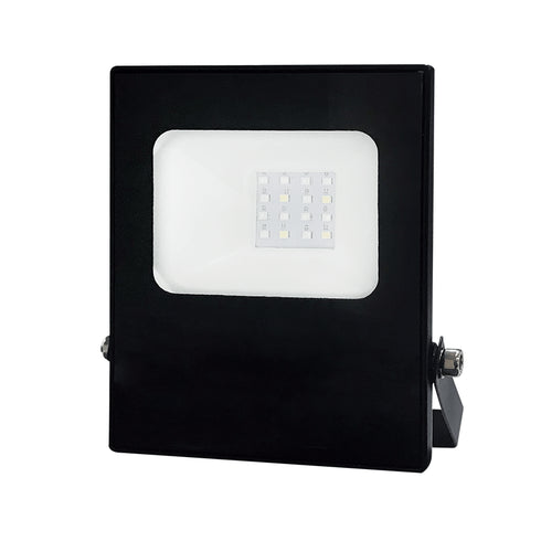 BLACK LED SMD FLOOD LUMINAIRE IP66 10W RGBW 230V Q10RGBW