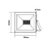BLACK LED SMD FLOOD LUMINAIRE IP66 200W 4000K 17000Lm 230V RA80 Q20040