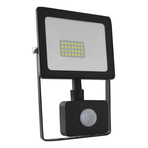 BLACK SENSOR LED SMD FLOOD LUMINAIRE IP66 20W 3000K 1600Lm 230V RA80 Q2030S