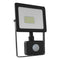 BLACK SENSOR LED SMD FLOOD LUMINAIRE IP66 20W 4000K 1700Lm 230V RA80 Q2040S