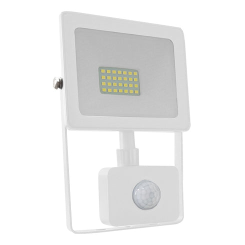 WHITE SENSOR LED SMD FLOOD LUMINAIRE IP66 20W 4000K 1700Lm 230V RA80 Q2040WS