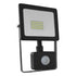 BLACK SENSOR LED SMD FLOOD LUMINAIRE IP66 20W 6000K 1760Lm 230V RA80 Q2060S