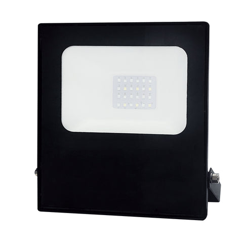 BLACK LED SMD FLOOD LUMINAIRE IP66 20W RGBW 230V Q20RGBW