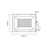 BLACK LED SMD FLOOD LUMINAIRE IP66 300W 6000K 26200Lm 230V RA80 Q30060