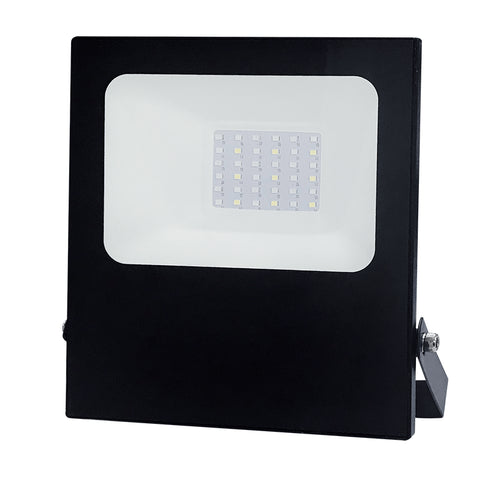 BLACK LED SMD FLOOD LUMINAIRE IP66 30W RGBW 230V Q30RGBW
