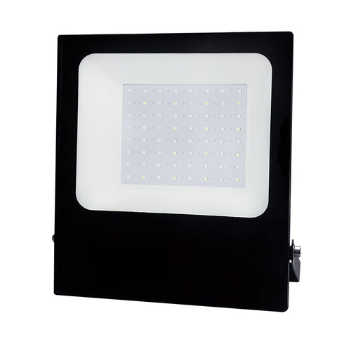 BLACK LED SMD FLOOD LUMINAIRE IP66 50W RGBW 230V Q50RGBW