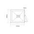 BLACK LED SMD FLOOD LUMINAIRE IP66 70W 6000K 6400Lm 230V RA80