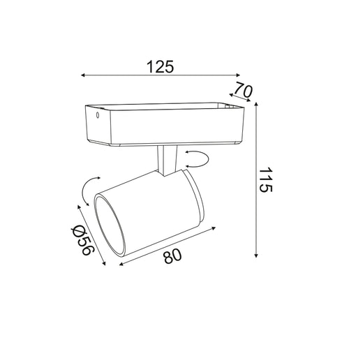 ΕΠΙΤΟΙΧΟ Φ/Σ 1XGU10 ΛΕΥΚΟ ΑΛΟΥΜΙΝΙΟ 13Χ7Χ12CM DISCO RA311S13WG