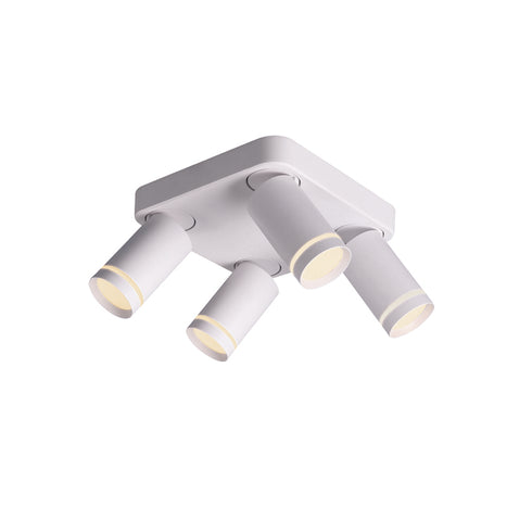 ^F/S WALL 4XGU10 DIVINO WHITE ALUMINUM IP20 21X21X13.5CM