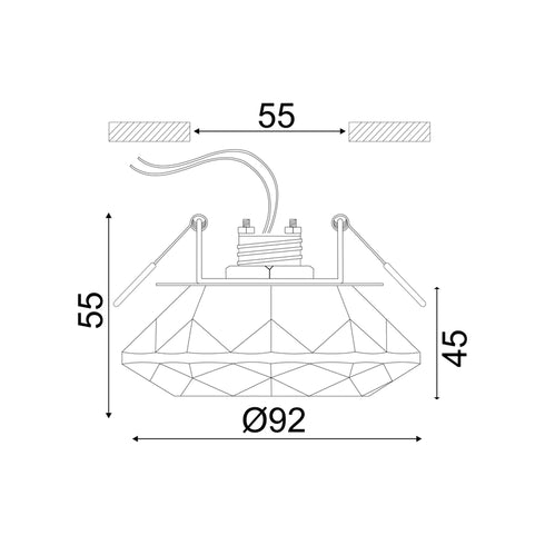ΣΠΟΤ G4 ΚΡΥΣΤΑΛΛΟ ΣΤΡΟΓΓΥΛΟ MORIA SD8016T4G4