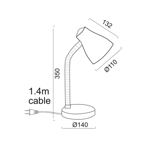 ΦΩΤΙΣΤΙΚΟ ΓΡΑΦΕΙΟΥ ΜΠΛΕ ΜΕ ΛΕΥΚΟ 1 Χ Ε27 YUPPIE SF1211B