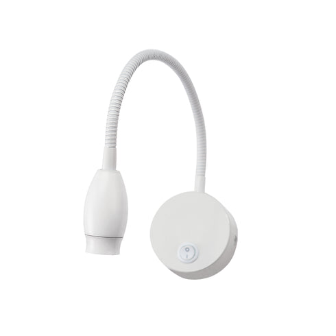 ΕΠΙΤΟΙΧΟ ΣΠΟΤ ΣΠΙΡΑΛ LED 3W ΜΑΤ ΛΕΥΚΟ 50° 210Lm 3.000Κ 230V SWAN SF126BLED330W