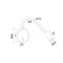 ΕΠΙΤΟΙΧΟ Φ/Σ LED 3W 3200K 190LM ΛΕΥΚΟ ΜΕΤΑΛΛΙΚΟ D8X36CM ALIS SF1501LEDW