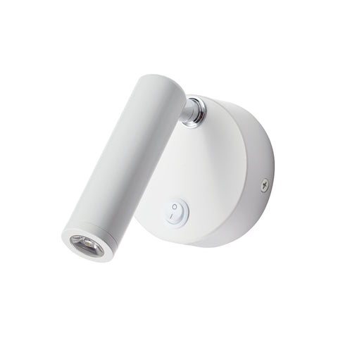 ΕΠΙΤΟΙΧΟ Φ/Σ LED 3W ΜΑΤ ΛΕΥΚΟ ΚΙΝΗΤΟ 50° 210Lm 4.000Κ 230V INYOKA2 SF151AMW