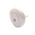 LED NIGHT LAMP 1W 4000K WITH 2 USB PORTS, ON/OFF K AUTO MODE SWITCH, WHITE PLASTIC 230V IP20