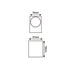 GU10 WALL LUMINAIRE PLASTIC 230V AC WHITE IP65 MAX 3W LED SL8110GU10W