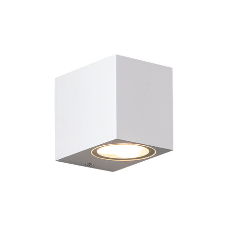 GU10 WALL LUMINAIRE PLASTIC 230V AC WHITE IP65 MAX 3W LED SL8110GU10W