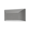 LED WALL RECTANGLE LUMINAIRE GREY 230V AC IP65 6W 3000K 350LM RA80 SLIM22
