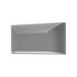 LED WALL RECTANGLE LUMINAIRE GREY 230V AC IP65 6W 3000K 350LM RA80 SLIM22