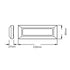 LED WALL RECTANGLE LUMINAIRE RUST 230V AC IP65 4W 3000K 290LM RA80 SLIM31NR